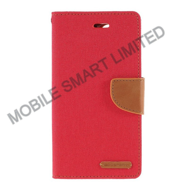 iPhone 12/ 12 Pro Case MERCURY GOOSPERY Canvas Leather Wallet Case