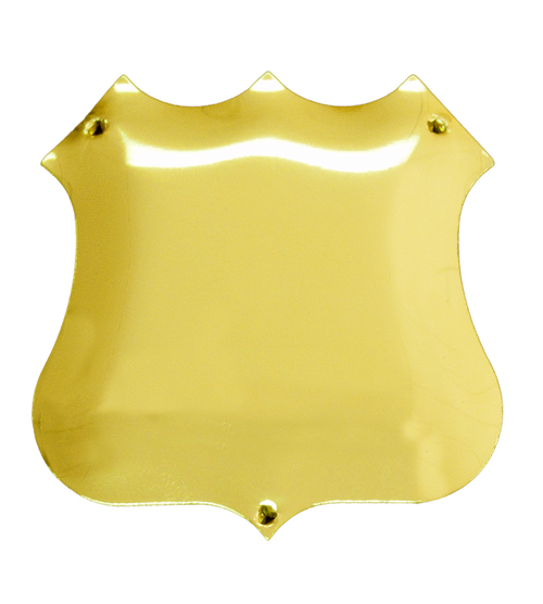 Side Shield Domed – Bright Gold Aluminium SMALL