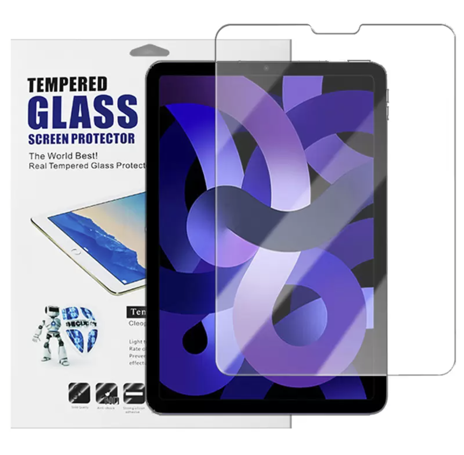 Premium 9H Temepered Glass Protector For Ipad 7th/ 9th Gen 10.2